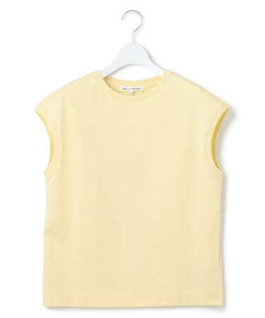 【洗える】コンパクトヤーン フレンチスリーブ Tシャツ