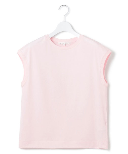 【洗える】コンパクトヤーン フレンチスリーブ Tシャツ