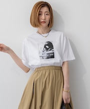 【洗える】JANE PACKERコラボ フォトプリント Tシャツ