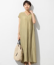【SLOW/一部店舗限定】ナチュラルピケワッシャー ワンピース