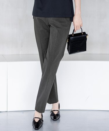 【撥水加工/洗える】ドライ2WAYストレッチ テーパード パンツ