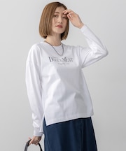 【洗える】ロゴプリント コットン Tシャツ