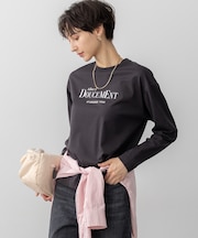 【洗える】ロゴプリント コットン Tシャツ