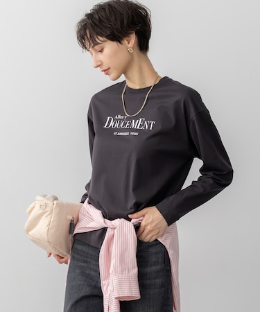 【洗える】ロゴプリント コットン Tシャツ