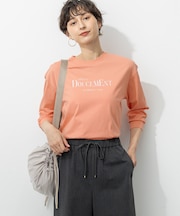 【洗える】ロゴプリント コットン Tシャツ