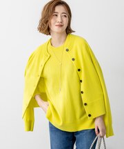 【見上愛さん着用/洗える】ピュアカシミヤ クルーネック カーディガン
