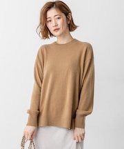 【見上愛さん着用/VERY12月号掲載】ピュアカシミヤ クルーネック ニット