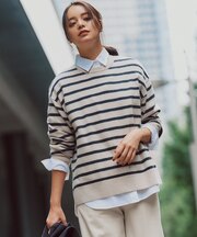 【見上愛さん着用/Oggi・STORY掲載】ピュアカシミヤ クルーネック ニット