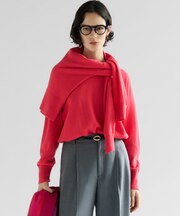 【見上愛さん着用/洗える】ピュアカシミヤ クルーネック ニット