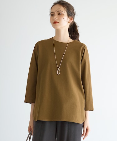 【SLOW/一部店舗限定】MVSコットン チュニック シンプルTEE