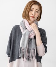 カシミヤ チェック ストール