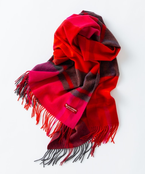 【LEE10月号掲載】カシミヤ チェック ストール