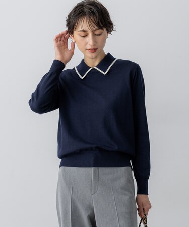 【洗える】ウーステッドウール ポロニット