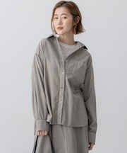 【見上愛さん着用/Oggi11月号掲載】コットン コーデュロイ シャツ