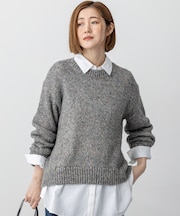 【洗える】マーブルルレックスリリー バルキーニット