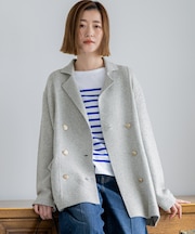 【見上愛さん着用/洗える】カシミヤブレンド ニット ジャケット