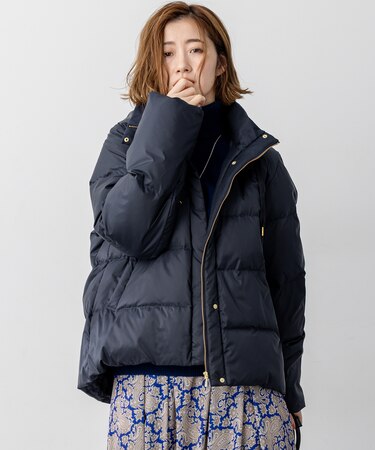 【見上愛さん着用/一部先行予約/洗える】シレータフタ コンパクト ダウンコート