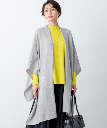 カシミヤブレンド マルチ ケープ