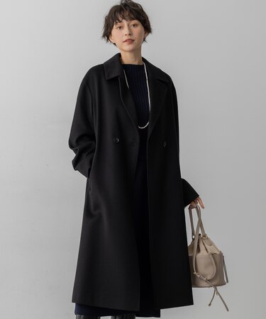 COLOMBOカシミヤビーバー ダブルフロント チェスターコート