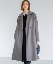 COLOMBOカシミヤビーバー ダブルフロント チェスターコート