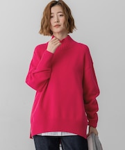 【洗える】カシミヤブレンド ハイネック ニット