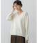 【洗える】カシミヤブレンド Vネック ニット