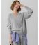 【洗える】カシミヤブレンド Vネック ニット