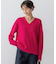 【洗える】カシミヤブレンド Vネック ニット