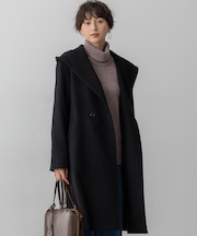 【I一部先行予約】ウールカシミヤビーバー フーデット コート