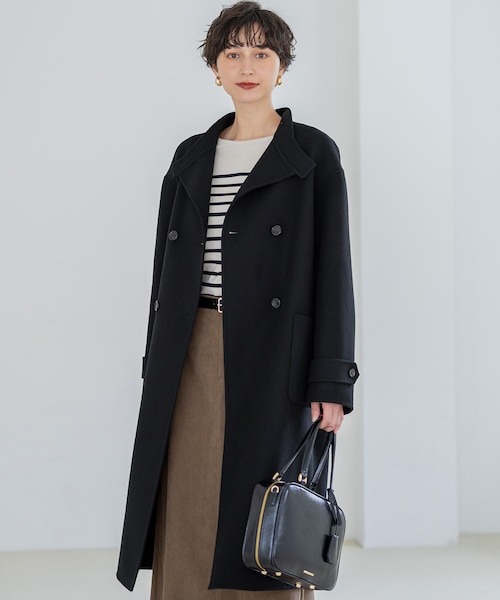 【美品 希少】Theory セオリー スタンドカラーコート グレー フード M 美品 希少】Theory セオリー スタンドカラーコート グレー フード M