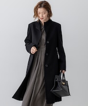 ウールカシミヤビーバー スタンドカラー  コート