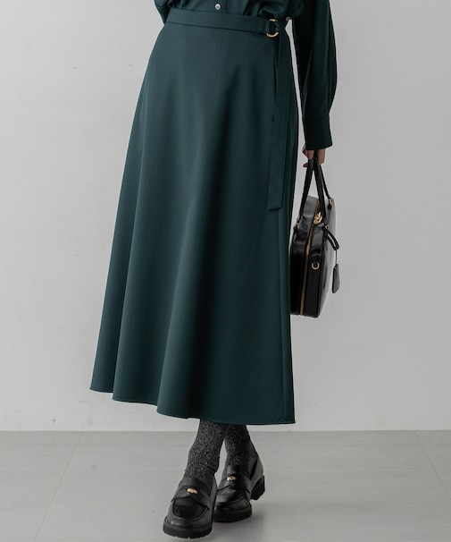 【VERY10月号掲載】メリノウールサテン スカート