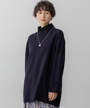【新色追加】ボイルドウールコンビニット チュニック