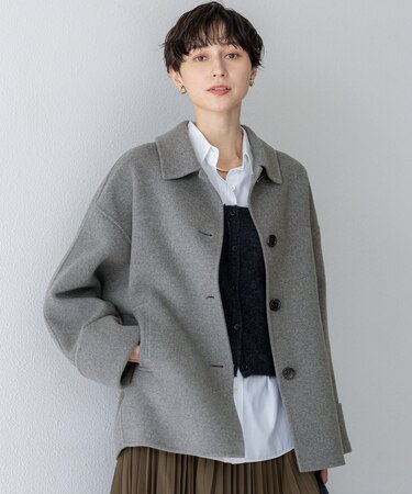 【VERY12月号掲載】MANTECOPure リバー ステンカラーコート