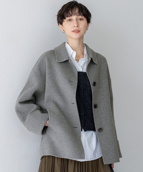 【VERY12月号掲載】MANTECOPure リバー ステンカラーコート