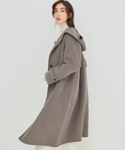 【滝沢眞規子さん着用/VERY12月号掲載】MANTECOPureリバー フード ロングコート