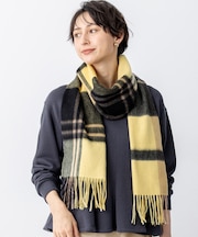 カシミヤ チェック マフラー