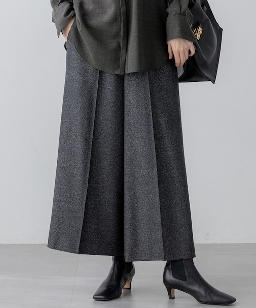 ラメミックスツイード クロップド パンツ