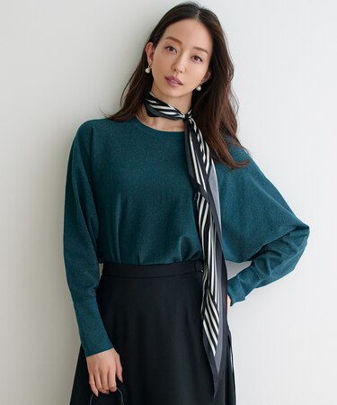 【VERY12月号掲載】ランダムストライプ ダイヤ スカーフ