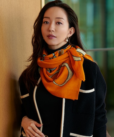 【WEB&一部店舗限定】ウールカシミヤ デザイン ストール