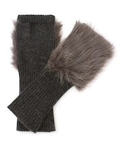 【見上愛さん着用】フェイクファー ニット グローブ