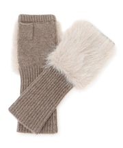 【見上愛さん着用】フェイクファー ニット グローブ