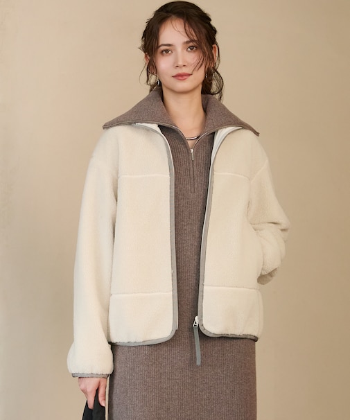 【SLOW/一部店舗限定】エコファー ブルゾン