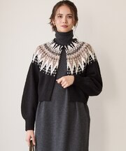 【SLOW/一部店舗限定】ジャカード カーディガン