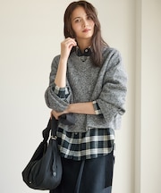 【SLOW/一部店舗限定】ソフトウール Vネック ニット