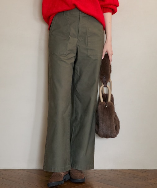 【SLOW/一部店舗限定】ミリタリーボトム ベイカーパンツ