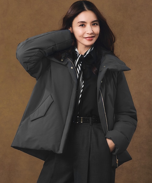 先行予約/一部店舗限定/撥水加工】ミリタリー Aライン ダウンコート