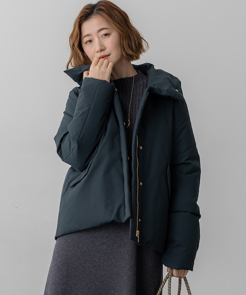 【一部店舗限定/滝沢眞規子さん着用/撥水加工】ミリタリー Aライン ダウンコート