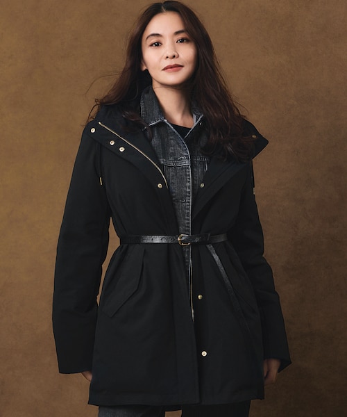 一部店舗限定/撥水加工】ミリタリー フーデット ダウンコート