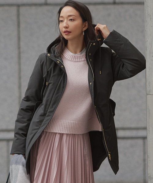 一部店舗限定/撥水加工】ミリタリー フーデット ダウンコート